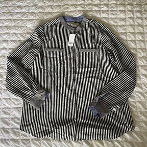 Banana Republic stripe button down blouse